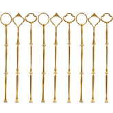 Tosnail accesorios soporte para tartas 3 niveles en oro, ideal para presentaciones elegantes.