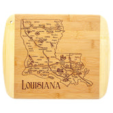 Totally Bamboo Louisiana: tabla para servir y cortar, diseño artesanal para la mesa