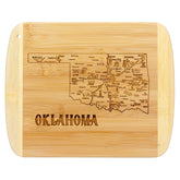 Tabla de Totally Bamboo rebanada de vida Oklahoma 11x8-75 para servir y cortar