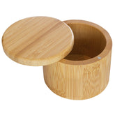Totally Bamboo salero con tapa giratoria, mantiene la sal fresca cerca de la zona de cocción