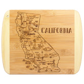 Totally Bamboo, tabla de corte California grabada para servir y cortar con estilo