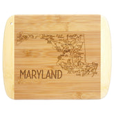 Totally Bamboo A Slice of Life: tabla-md-corte-servir con grabado detallado