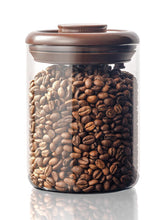 Tourdeus frasco de vidrio para granos de café con tapa pop y acceso rápido