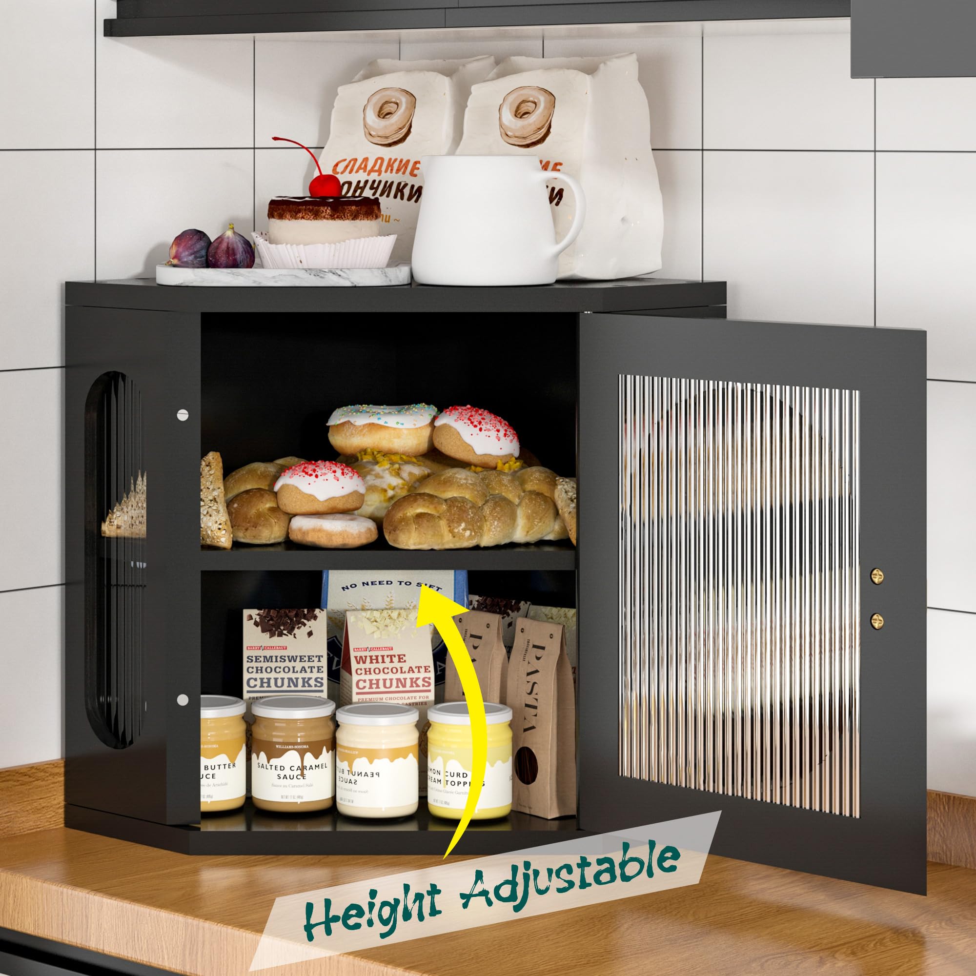 Caja pan doble capas TQQDCI con divisor ajustable para panes variados.