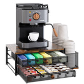 TQVAI porta cápsulas K-Cup con 60 cápsulas y cajones deslizantes.