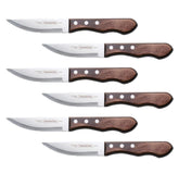 Cuchillos Tramontina jumbo para bistec, filo afilado para cortes precisos con carne gruesa.
