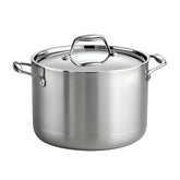 Olla Tramontina Signature 8 qt con triple capa para cocción uniforme.