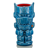 Geeki Tikis Transformers Optimus Prime, taza cerámica 18 oz para bebidas frías o calientes.