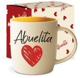 Taza Abuelita de Triple Gifffted con diseño con corazón, ideal para regalo.
