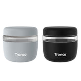 Tronco contenedores de vidrio 24oz con tapas herméticas para conservar alimentos frescos.