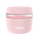 Contenedor Tronco de cristal borosilicato 24 oz con tapa hermética, mantiene la comida fresca sin transferir sabores.