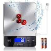 TRUDIN báscula de cocina digital 33lb vista frontal para medir ingredientes con precisión