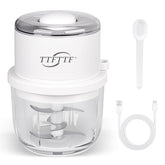 TTFTTF picador eléctrico de ajo con vaso de cristal, fácil de usar
