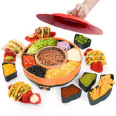 Kit Tupoyi de martes de tacos con olla caliente 33oz para rellenos tibios