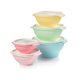 Tupperware Heritage tazones vintage color, conservación de alimentos con frescura.