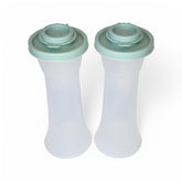 Tupperware sal y pimienta reloj de arena cristal facilita ver la cantidad para sazonar.