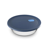 Tupperware Voila, vidrio redondo de 1,8 qt, ideal para hornear y almacenar alimentos.