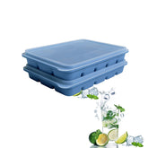 Tvmania bandejas hielo 15 cubos con tapa para almacenar y conservar frescura.