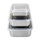 U Konserve contenedor acero inoxidable 15 oz con tapa, ideal para almuerzos y almacenamiento seguro.
