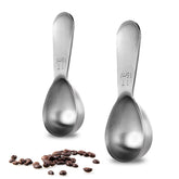 Cucharas medidoras U-Taste 15 ml: dos unidades, acabado plata, fáciles de medir.