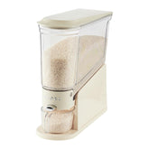 UFORU dispensador de arroz, vista frontal, acceso rápido y orden en la cocina.