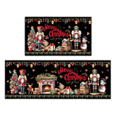 Alfombra UIHGUHO navideña 17x30, ideal para fregadero gracias a su base antideslizante.