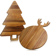 Uiifan tableros navidad con asa ciervo, ideal para cortar y decorar la mesa.