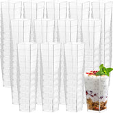 Uiifan vaso postre mini 3oz claro para porciones individuales y presentación atractiva.