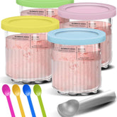 Contenedor 24oz de ULTAC para Ninja Creami Deluxe en azul, ideal para porciones familiares.