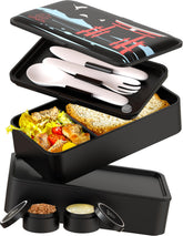 Umami Bento Box frente: diseño compacto para llevar comidas.
