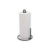 Umbra Squire porta-papel con diseño cuadrado en metal, estilo contemporáneo para cocina o baño.