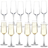 Copas de champán UMEIED, conjunto de 12, para mesa elegante en reuniones.