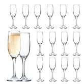 UMEIED set de 16 copas champán, forma clásica, brindis elegante.