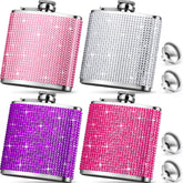 Umigy cantimpla rosa con diamantes, ideal para fiestas y uso diario