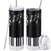 Umigy vaso piano diseño musical 20 oz para bebidas en movimiento