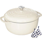 Umite Chef 6QT olla esmaltada con tapa hermética para conservar jugos y sabores