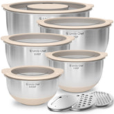 Umite Chef: conjunto de tazones con tapas para almacenamiento sin fugas.
