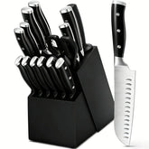 Umite Chef: cuchillos afilados en primer plano para cortes rápidos y precisos.