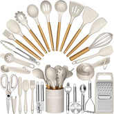 Umite Chef set de utensilios de cocina de 34 piezas con porta utensilios, todo al alcance