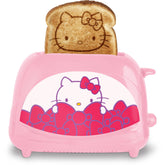Tostadora Hello Kitty de Uncanny Brands, vista frontal, ideal para desayunos rápidos y divertidos.