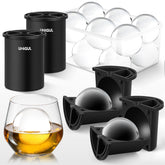 Unigul bola de hielo de 2,5 pulgadas en acero inoxidable para whisky con claridad.
