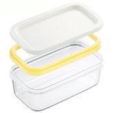 UNIVIVO cortador de mantequilla en plástico con tapa, práctico para almacenar en el refrigerador