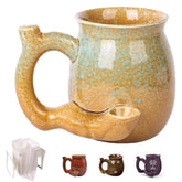 unkzyzn Wake and Bake: taza de cafe en forma de cafetera azul con asa ergonómica para uso diario.