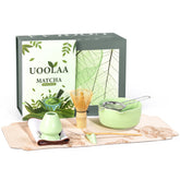 Conjunto de matcha UOOLAA con cuenco ceramico ceremonial para ritual diario