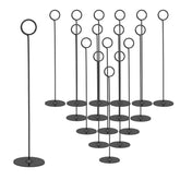 Urban Deco portatarjetas de mesa 12p negro con base estable.