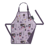 Delantal Urban Infant Pequeño Ayudante violeta, frente para cocinar y limpiar
