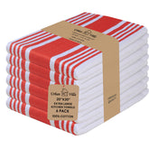 Urban Villa toallas de cocina de algodón, set de 6, absorbentes para secar platos.