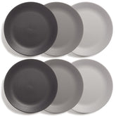 US Acrylic Everest plato cena 10 pulgadas gris piedra, ideal para comedor diario y exterior.