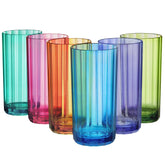 US Acrylic vasos plasticos faceteados 18oz colores variados para fiestas
