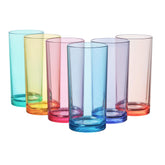 US Acrylic vasos plásticos clásicos de 16 oz, colores surtidos, ideales para fiestas en casa.
